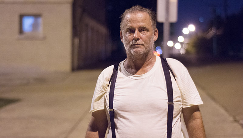 DAILY LEADER / KATIE WILLIAMSON / Lincoln County native Tim spends his time wandering the streets of downtown Jackson between finding a place to sleep at night, catching some air-conditioning at the library or lining up at the soup kitchen.