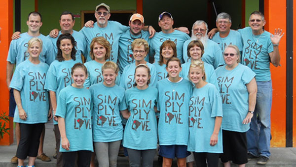 Volunteers from First Baptist of Brookhaven pose in front of Casa de Fe orphanage to commemorate their 7th consecutive visit each summer. Pictured are (front, from left) Hanna Cloud, MaryRhea Waterloo, Jordan Henning, Kinsey Reynolds, Sunday Sones, (middle, from left) Kay Burton, Connie Hodges, Phyllis Wallace, Sandra Jordan, Patti Reynolds, Kathy Davis, Claris Westbrook, (back, from left) Tom Berryman, Rick Reynolds, Joe Davis, Ben Sticker, Jason Holmes, Elton Westbrook, Warren Stamps and James Portrey. Also included are (not pictured) Karen Rogers and Payton Rogers.