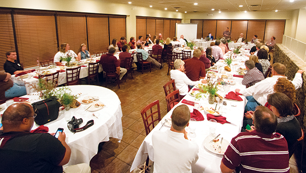 DAILY LEADER / KATIE WILLIAMSON / The Lincoln County chapter of Mississippi State University's Alumni Association gathered at Mitchell's Thursday night.