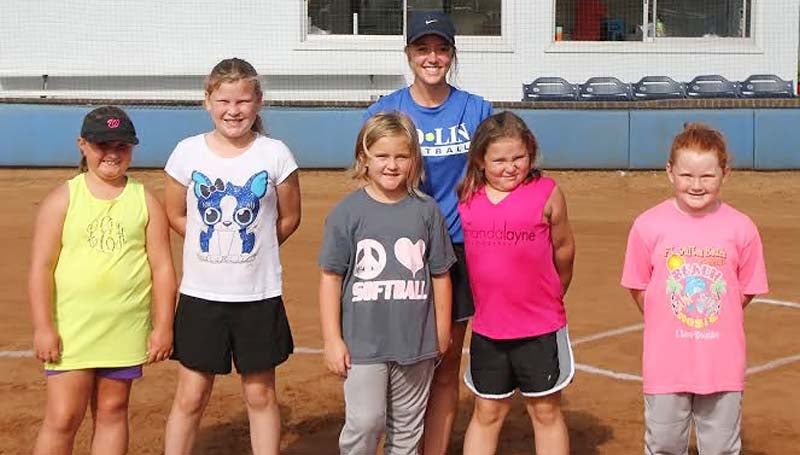 CO-LIN MEDIA / CLIFF FURR / The 2015 Co-Lin Lady Wolves Softball Camp was held on June 15-17 in Wesson. Copiah County campers who attended the morning sessions included Laney Kate Earls, Mallory Sanders, Emileigh Woodson, Blair Mathis, and Taylor Watson.