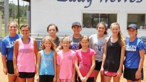 CO-LIN MEDIA / CLIFF FURR / The 2015 Co-Lin Lady Wolves Softball Camp was held on June 15-17 in Wesson. Copiah County campers who attended the afternoon sessions included Allison Adams, Anna Adams, Harmoni Ashley, Natalie Bonds, Kamryn Bridges, Cheyenne Gladden, Mallory Harrison, and Abigail Meredith.