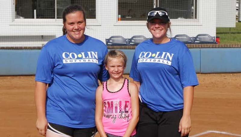 CO-LIN MEDIA / CLIFF FURR / The 2015 Co-Lin Lady Wolves Softball Camp was held on June 15-17 in Wesson. Lawrence County campers who attended the morning sessions included Annabelle Hall.