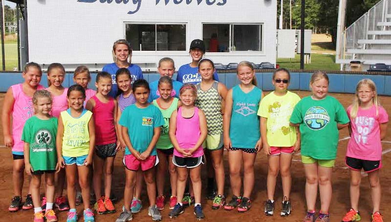 CO-LIN MEDIA / CLIFF FURR / The 2015 Co-Lin Lady Wolves Softball Camp was held on June 15-17 in Wesson. Lincoln County campers who attended the morning sessions included Bailey Bozeman, Layla Burt, Sadie Cupit, Laren Day, Ainsley Gennaro, Ramsey Hall, Leslie James, Mary Claire Johnson, Alyssa Leggett, Deanna Lofton, Reagan Newman, Isabella Spring, Madelyn Spring, Terra Vining, Natalie Womack, and Mailey Kate Young.