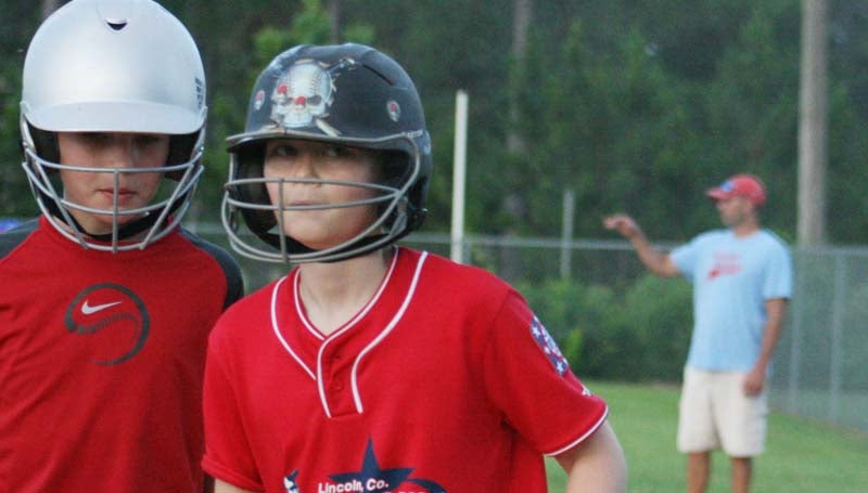 DAILY LEADER / MARTY ALBRIGHT / Jacob Rushing looks to provide a big offensive bat for the Lincoln County Americans in the 10-year-old AAA All-Stars tournament Friday night at Keystone Park.