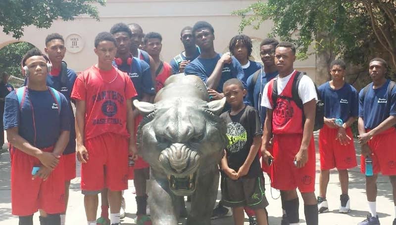 DAILY LEADER / Photo submitted Brookhaven's boys' basketball team poses for a group picture during their camp at Louisiana State University.