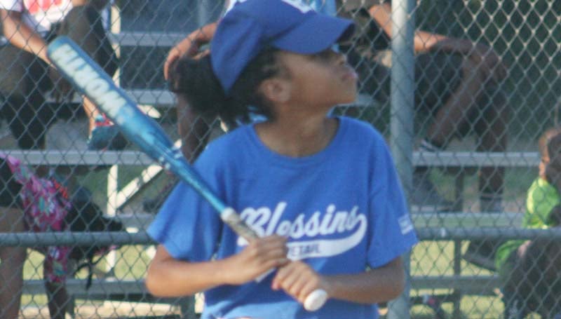 DAILY LEADER / Blessings Detail batter Vivianah Lockwood waits on a good pitch to hit.