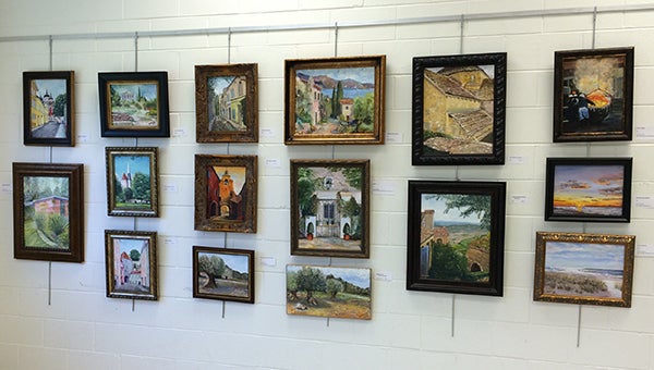 Maxine Minter has her art on display in the library this month. A reception will be held Thursday from 4 to 6 p.m.