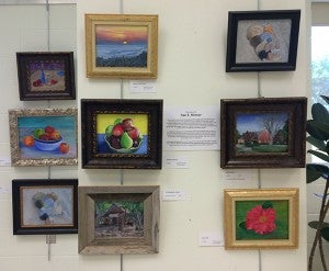Above left, Sue Minter will join her mother-in-law during this month's art gallery at the Lincoln County Library hosted by the Brookhaven Regional Art Guild.