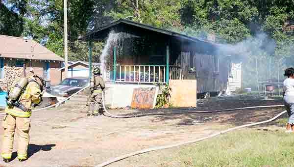 Kaitlin Mullins / No one was injured in Wednesday afternoon's house fire at 408 J W Morgan Drive.