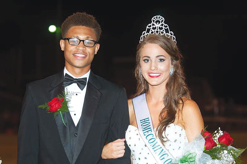 Photo by Teresa Allred West Lincoln celebrates its 2015 homecoming with Homecoming Queen Lexis Leggett and her escort, Ronnie Edwards.