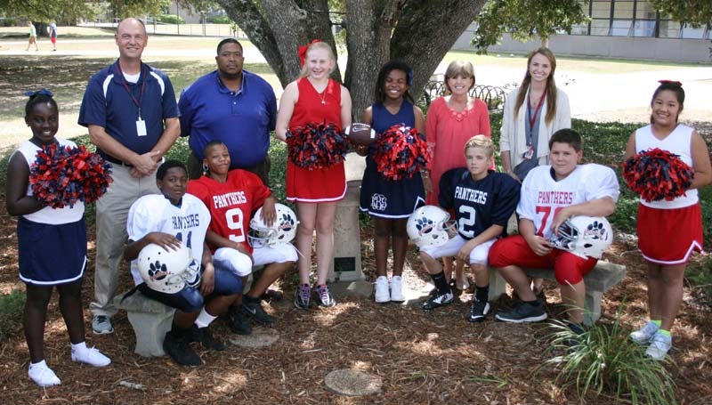 Daily Leader / Marty Albright The Lipsey Peewee football league will kick off their season tonight at King Field. The Navy team battles the White/Red team starting at 6 p.m., followed by the Red team versus the White/Navy team at 7 p.m.  	Representing Lipsey this season are (front, from left) Claudazyia Yarborough, Omarion Brice, Tyson Byrd Jr., Maney Miller, Landon Smith, Maelee Thibodeaux; (back row) Buddy Thibodeaux, Derek Martin, Amy Mobile, Kaitlyn Bledsoe. Sonya Foster and Abbey Barker. 	Lipsey football league president Buddy Thibodeaux said they had a big turnout this season with 76 boys have joined to play football and 68 girls have joined to cheer. Thibodeaux encourages everyone to come out and support these young kids as they prepare to kick off their 15th season. Admission is $4.