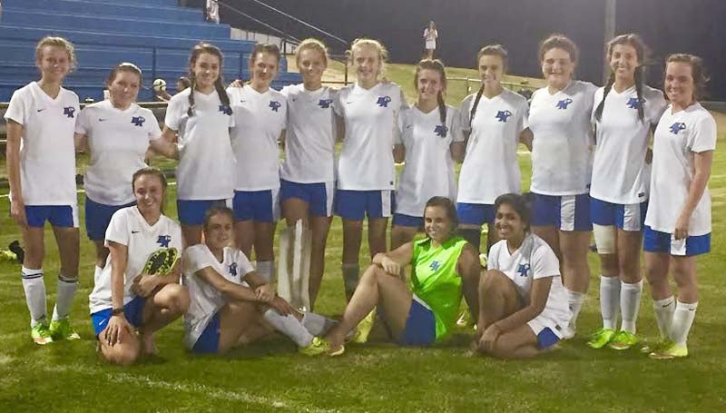 Daily Leader / photo submitted / The Brookhaven Academy Lady Cougars finished their soccer season with a tough loss at home against the Copiah Academy Lady Colonels 4-3 Monday night.