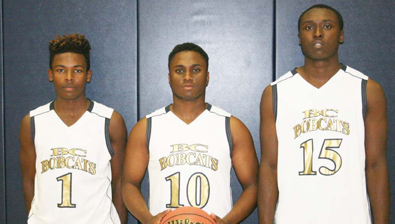 Daily Leader / Marty Albright / Bogue Chitto seniors (from left) D.J Nunnery, Tyler Brumfield and Brandon Blackwell are anxious to start their 2015-16 basketball season.