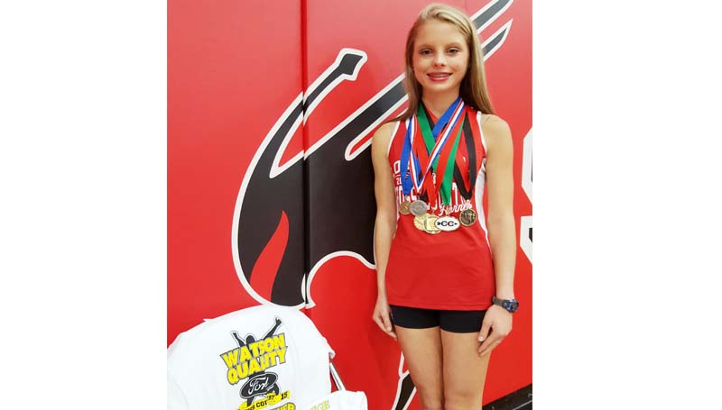 Daily Leader / Photo submitted / Loyd Star's Abby Thomas has received many accolades in the sport she loves. Only in her sophomore year, the future is very bright for this young lady as she trains for her junior year.