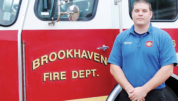 Photo by Aaron Paden / Grant Britt helps the community by building a career at the Brookhaven Fire Department.