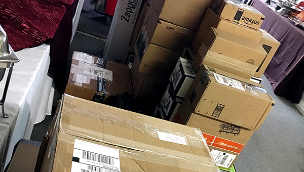 Photo by Kaitlin Mullins / Brookhaven Wedding and Party employees say as online shopping increases the number of returns they receive has increased.