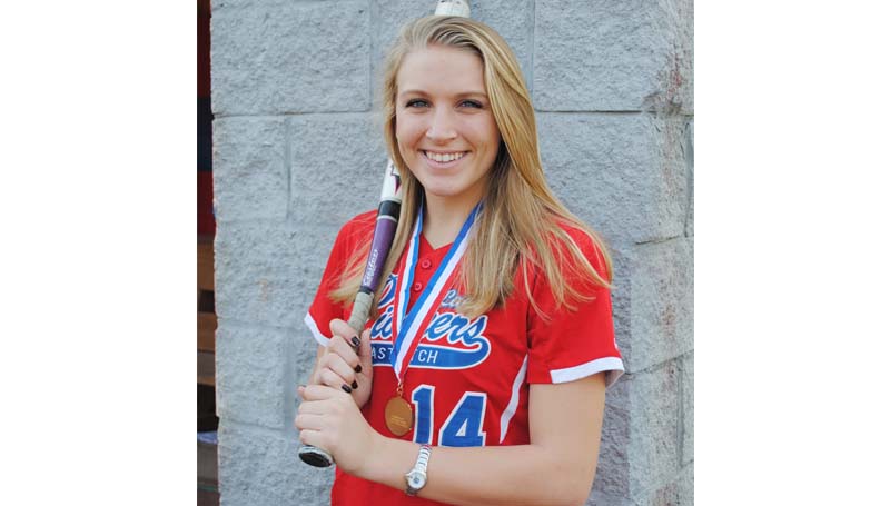 Daily Leader / Marty Albright / Parklane Academy softball senior Taylor Murray is all smiles as she poses for a photo with her state championship medallion.
