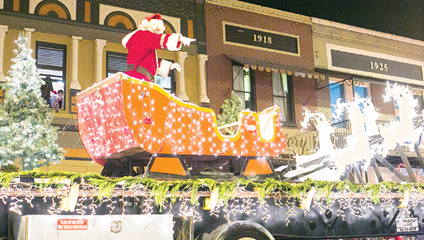 Photo by Kaitlin Mullins/ The Christmas Parade downtown Thursday night drew large crowds and large smiles to the faces of Brookhaven and surrounding areas