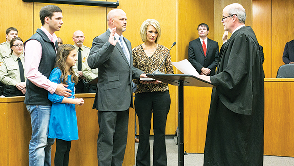 Photos by Kaitlin Mullins / The official swearing in ceremony took place Monday at the Brookhaven-Lincoln County Government Complex. Among those being sworn in was Sheriff Steve Rushing