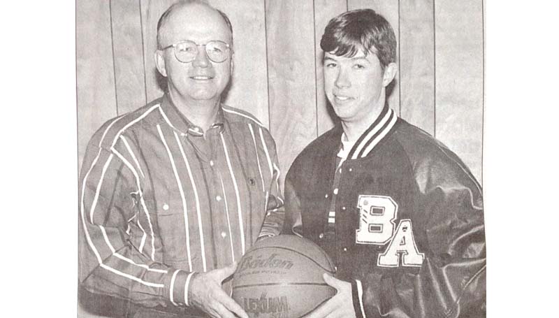 Daily Leader / File Photo / In 1995, Coach Dale Watts (left) coached his son, Josh Watts, at Brookhaven Academy.