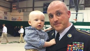 Photo submitted / Jason Gaskin and his youngest child, Bishop.