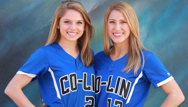 Co-Lin Media / Natalie Davis / Co-Lin's Lincoln County players Mattie Avants, of Bogue Chitto and Katie Grace Culpepper, of Brookhaven are ready to begin the 2016 season for the Lady Wolves.