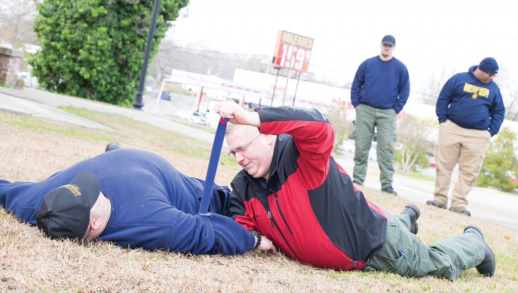 Law enforcement, volunteers and first responders from multiple agencies were on the Mississippi School of the Arts’ campus this week for a Law Enforcement and First Response Tactical Casualty Care course.