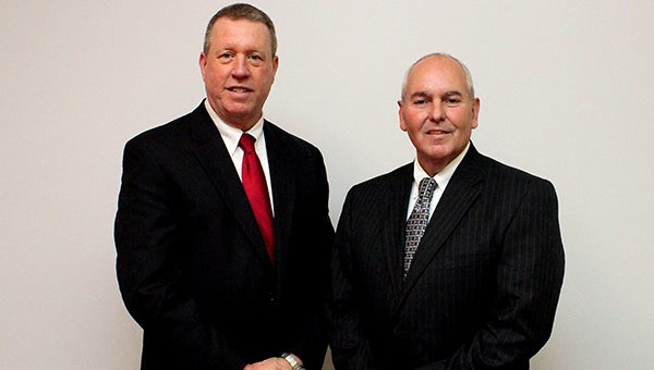 Ray Carlock (left) will take over as superintendent in July. Ben Cox (right) has announced his retirement at the end of June.