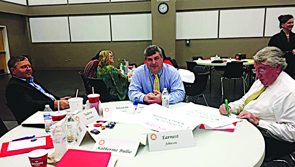 Photo submitted by Kim Walley / (From left) Mark Holmes, Youth Court prosecutor Walthall County, and Dee Bates, District Attorney of 14th district participate in CAC training session.