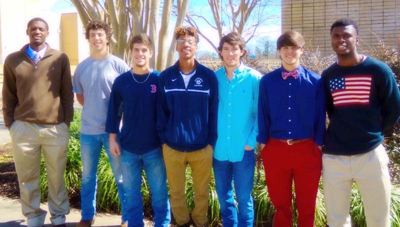 Daily Leader / Photo submitted / Brookhaven baseball senior (from left) Darrian Wilson, Jon Mark Mathis, Garrett Smith, Brandon Henyard, Blaine Moak, Reese Reynaud and Darius Bryant are ready for the 2016 season as the Panthers host a jamboree at Moyer Field Saturday.