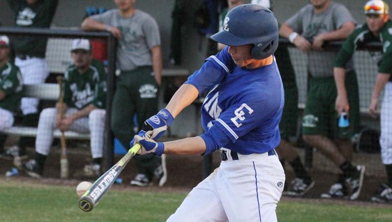 Co-Lin Media / Natalie Davis / Co-Lin's Austin Irby connects for a hit in Friday night action.