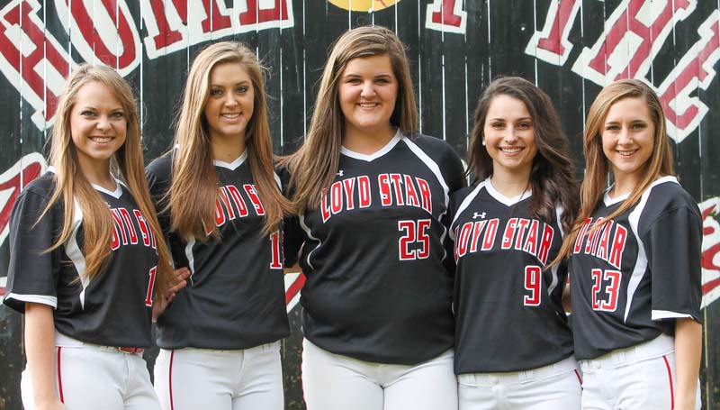 Daily Leader / Photo submitted / Loyd Star's softball seniors (from left) Megan Norton, Kelsey McCullough, Ali Gartman, Madison Jones and Julie Smith are looking to make a return trip to the state championship.