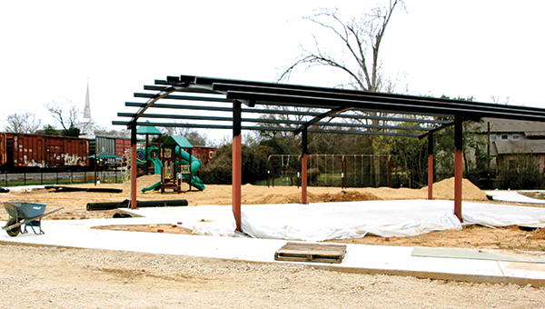 Photo by Alex Jacks / Progress on Wesson’s new park continues moving along. The aldermen decided on lighting in Tuesday night’s meeting.
