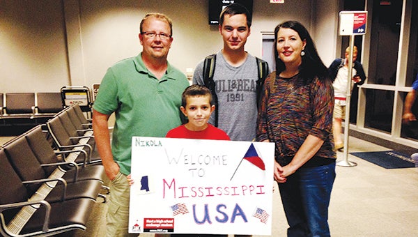 Photos submitted / Nikola Cizner, back row, center, participated in an exchange student program that brought him to Mississippi for seven months. He lived with Sam and Darlene Stewart and their son Trace.