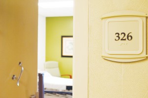 Photo by Aaron Paden/ Room 326 will be one of the private prep and recovery rooms for the endoscopy suites.