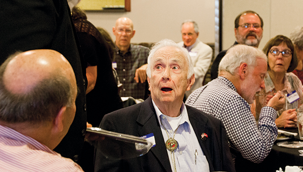 Photos by Alex Jacks / Fifty-four year Lions Club member Jerry F. Rein was honored at the Lions Club awards banquet.
