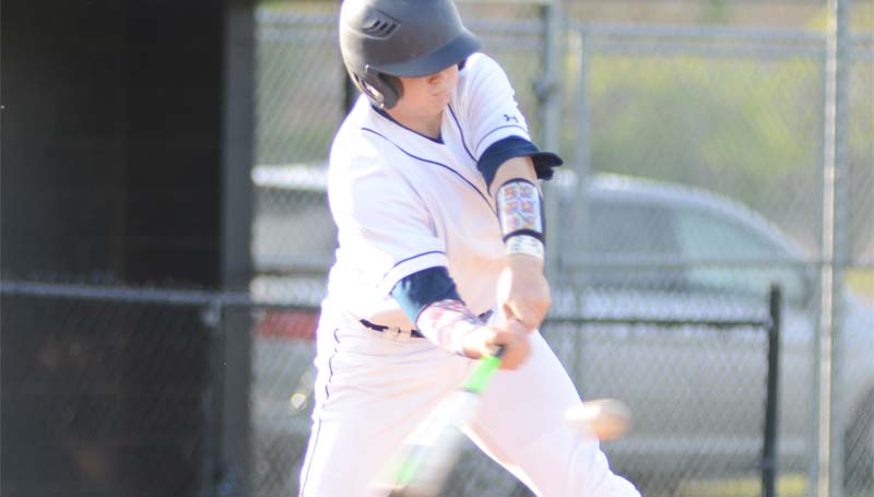 Daily Leader / File photo / Brookhaven's Jacob Porter provides a clutch hit in the Panthers victory over Natchez Saturday.