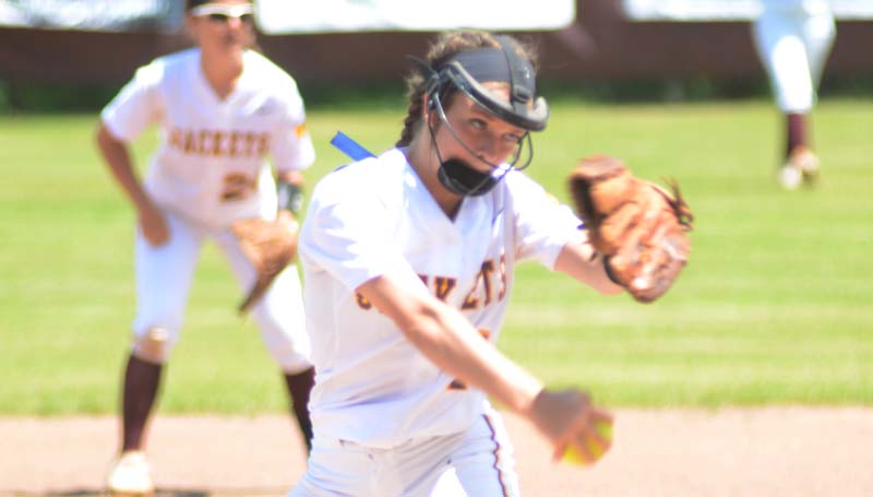 Daily Leader / Marty Albright / Enterprise Carlee Nations collects the win Saturday against Clarkdale.