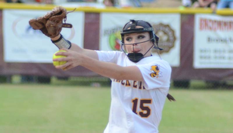 Daily Leader / Marty Albright / Enterprise Haley Nations collects the win on the rubber against Taylorsville.