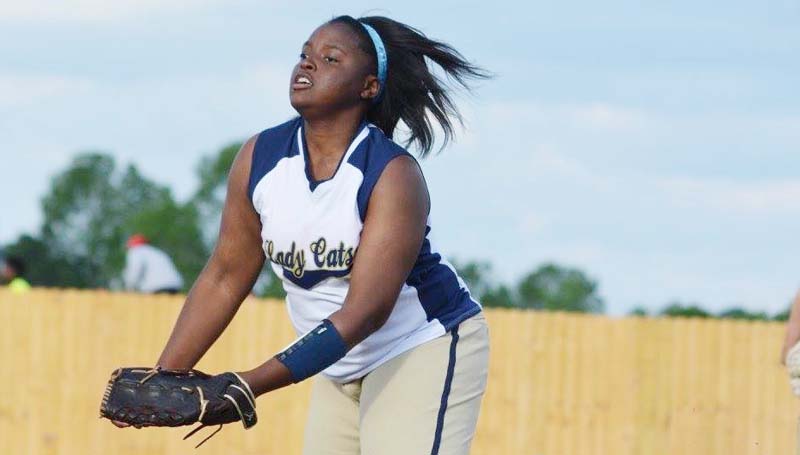 Daily Leader / Stacy Leake / Bogue Chitto's Christian Black dominated the pitching circle Tuesday night against Nanih Waiya.