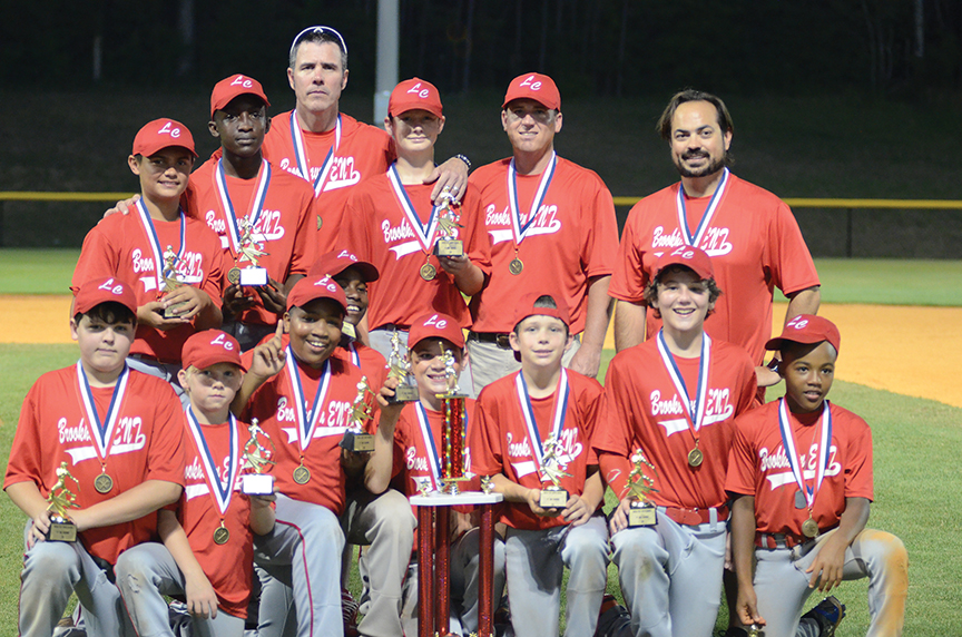 Brookhaven ENT won first place in the 11and 12 year old division of the Brookhaven Dixie Youth Baseball Tournament Friday night after a 6-1 victory over Connley Moak Appraisal. Members of the team are: Jackson Carter, Ryan Case II, Kenneth Dixon, Trevor Fortenberry, Tyler Fortenberry, Steven Jensen, Jakari Lyons, Jacob Meilstrup, Bryson Porter, Benjamin Ready and Darius Robinson. Coaches are Jess Carter, Ryan Case II and Hugh Fortenberry.