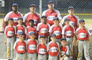 Photo by Anthony McDougle/  The 8-year-old Lincoln Americans  started their state tournament run on Friday in St. Martin. The team defeated Iuka 15-0 in their fist game and beat Kosciuscko 11-4  Saturday.  The 8-year-old team suffered its first loss of the tournament Saturday 18-0 at the hands of Columbia. They will await the winner of the Hattiesburg/Greene County game for a 2 p.m. Sunday contest.  The 8-year-old state tournament features sixteen teams with a double-elimination format.  Six teams remain in the tournament. The top two teams from the tournament will advance to the World Series in Laurel.  