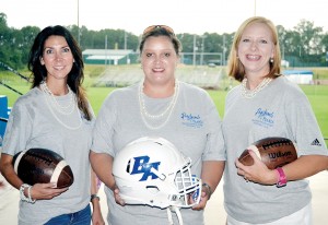 Photo by Donna Campbell/Leah Smith (left), Bethany Lewis and Kappi Rushing helped organize the school’s first ladies-only football clinic, which will be Monday at 7:30 p.m. in the Brookhaven Academy’s cafeteria. Brookhaven High School will also host a similar clinic Saturday at 5:30 p.m. at King’s Daughters Medical Center Performance Center.