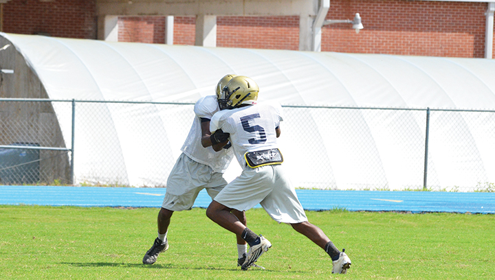 Photo by Anthony McDougle/ Junior Keonte' Bee is one of the best cornerbacks in the area in 2016 and is looking to make a big impact for Franklin County this season.