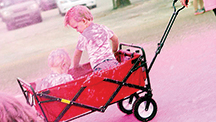 Photos submitted/Even the youngsters go pink for breast cancer awareness during the Lincoln County’s MSGirls4ACure color walk/run.
