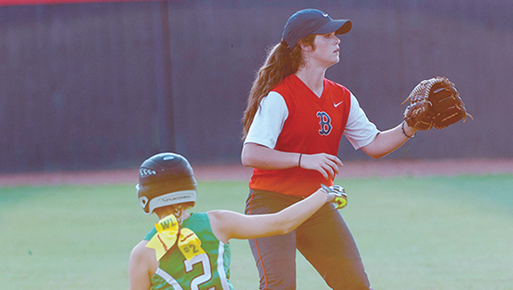 Photo by Teresa Allred /Sara Jane Doty slides safely into second base during the Bears’ game against the Brookhaven Panthers Thursday.