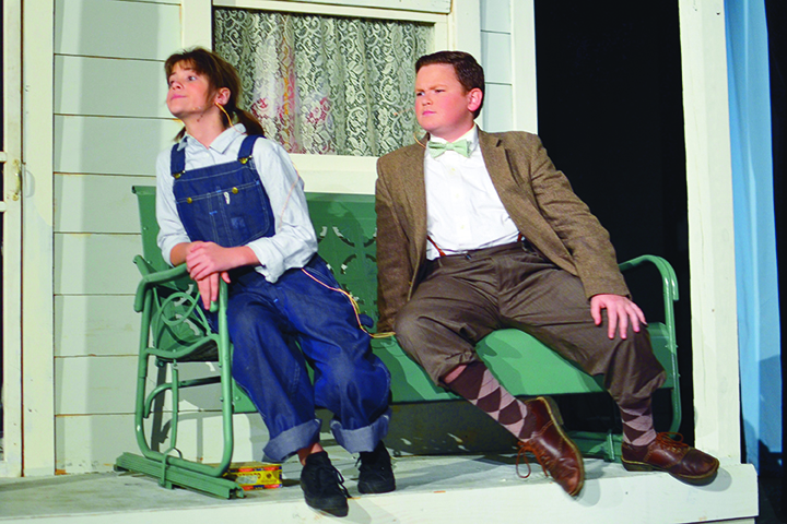 Photo submitted/Cadence “California” Laird, a sixth grader at Enterprise Attendance Center, plays Scout, and Josh McCreary, eighth grader at Alexander Junior High School, plays Dill. The last three performances of “To Kill a Mockingbird” at the Haven are today and Saturday at 7:30 p.m. and Sunday at 2 p.m. Tickets can be purchased by calling 601-990-2243 or will be available at the door while supplies last.