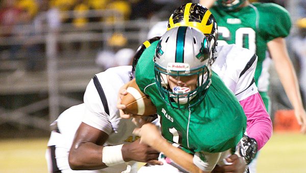 File Photo/ West Lincoln quarterback Nathanael Addison (pictured) threw two touchdown passes in the Bears 56-14 district loss to Prentiss at A.E. Field Friday night. 