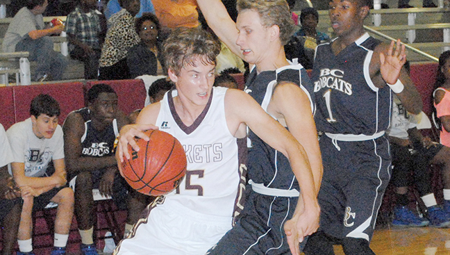 File photo/Enterprise’s Zach Hodges (15) drives the base line to get away from a defender in a game last season. Hodges will be a key part of the team this season.