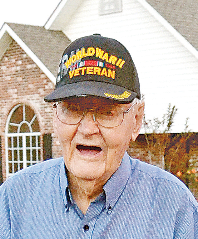 File photo/World War II veteran Cecil Rhodes, of Brookhaven, remembers hearing about the Pearl Harbor attack on the radio 75 years ago today. A year later, Rhodes was drafted into the war.